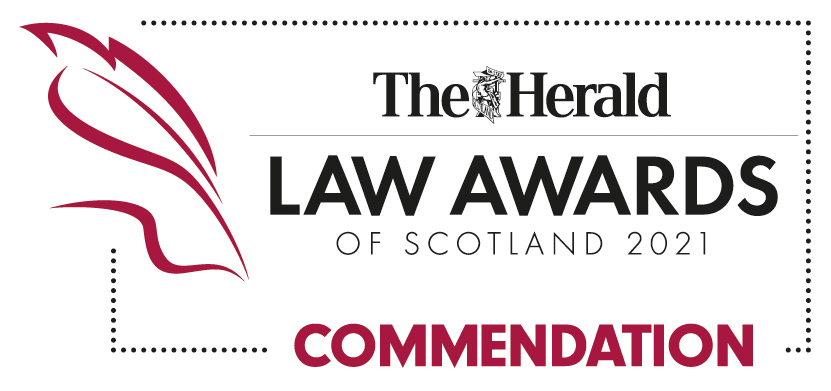 Commendation Criminal Law Firm of the Year Scotland Herald Law Awards 2021